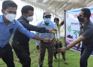‘মুজিববর্ষের আহ্বানে, চরফ্যাশনে পানিউন্নয়ন বোর্ডের বৃক্ষরোপণ কর্মসূচি