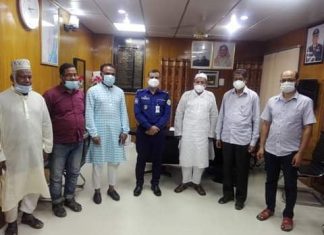 ভোলার পুলিশ সুপারের সাথে আঞ্জুমান মুফিদুল ইসলাম নেতৃবৃন্দের সাক্ষাৎ